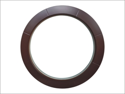 Kruhové fixní okno průměr 81cm s dvojsklem hnědé