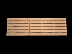 Dřevěné lehátko do sauny
